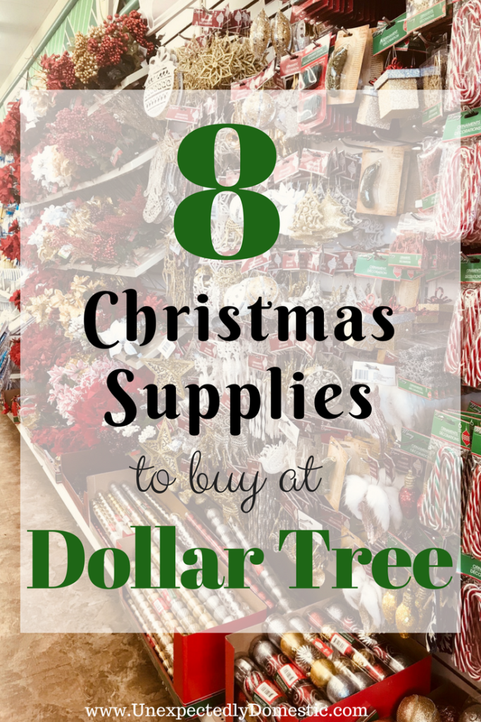 Save money and time by buying some of your Christmas supplies from Dollar Tree. Check out these awesome dollar store Christmas items!
