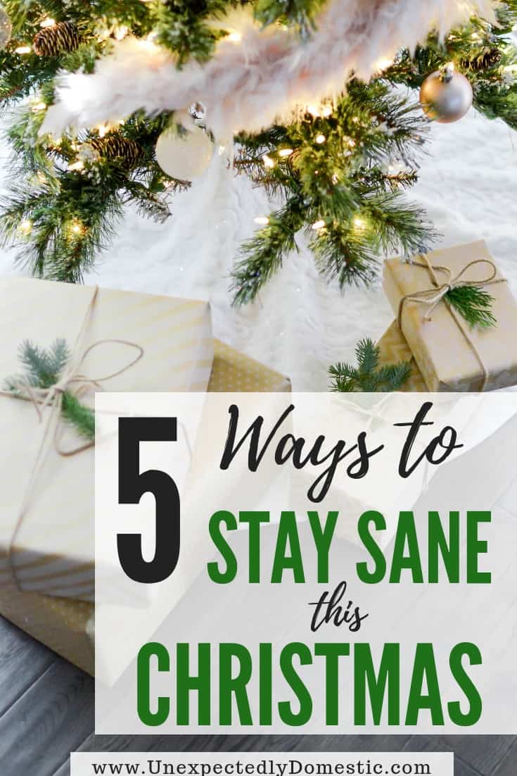 5 Ways to Stay Sane During the Holiday Season