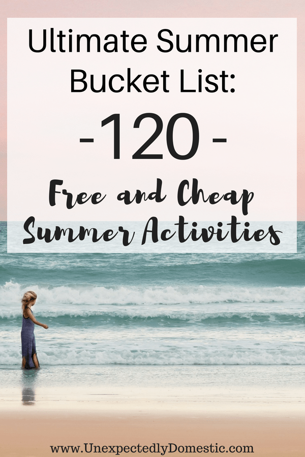 Cheap Summer Bucket List