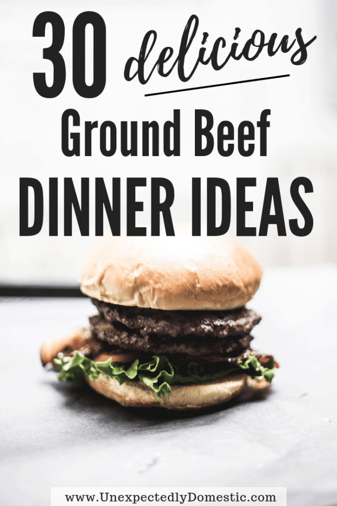 Wondering what to do with that pound of ground beef? Look no further than these 30 simple ground beef recipes. Simplify meal planning and stretch your grocery budget with these easy and quick ground beef recipes!