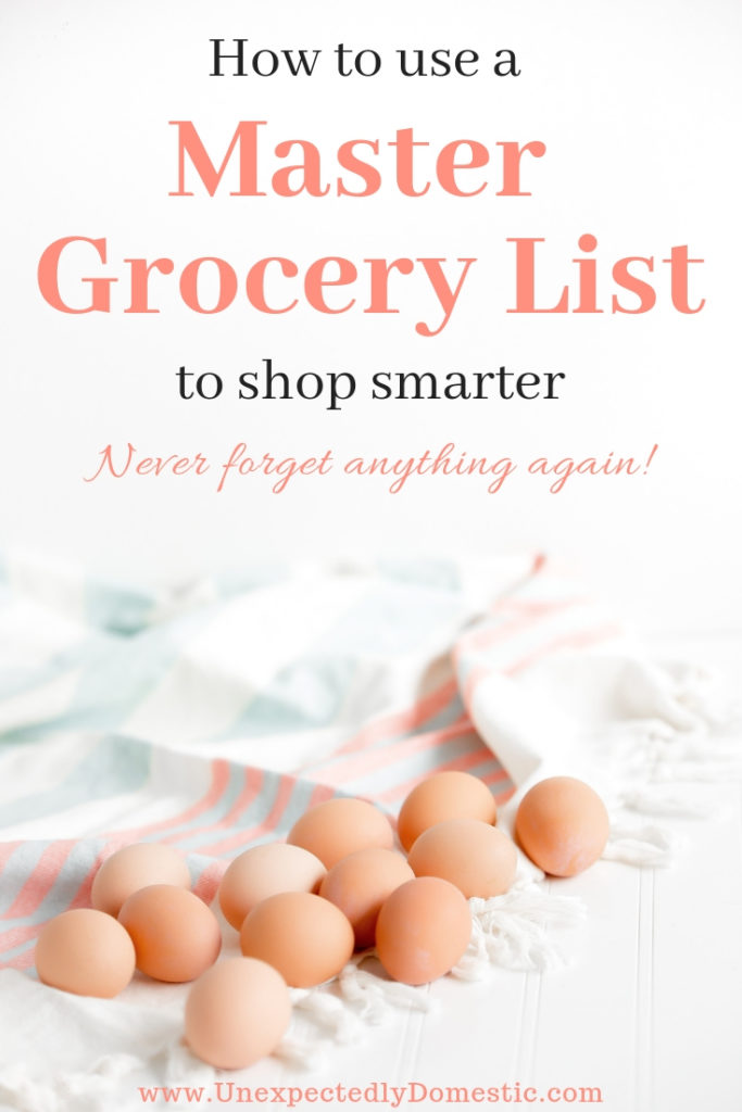 Learn how a master grocery list template can save you time at the store. Never forget anything again with this free printable master grocery list.