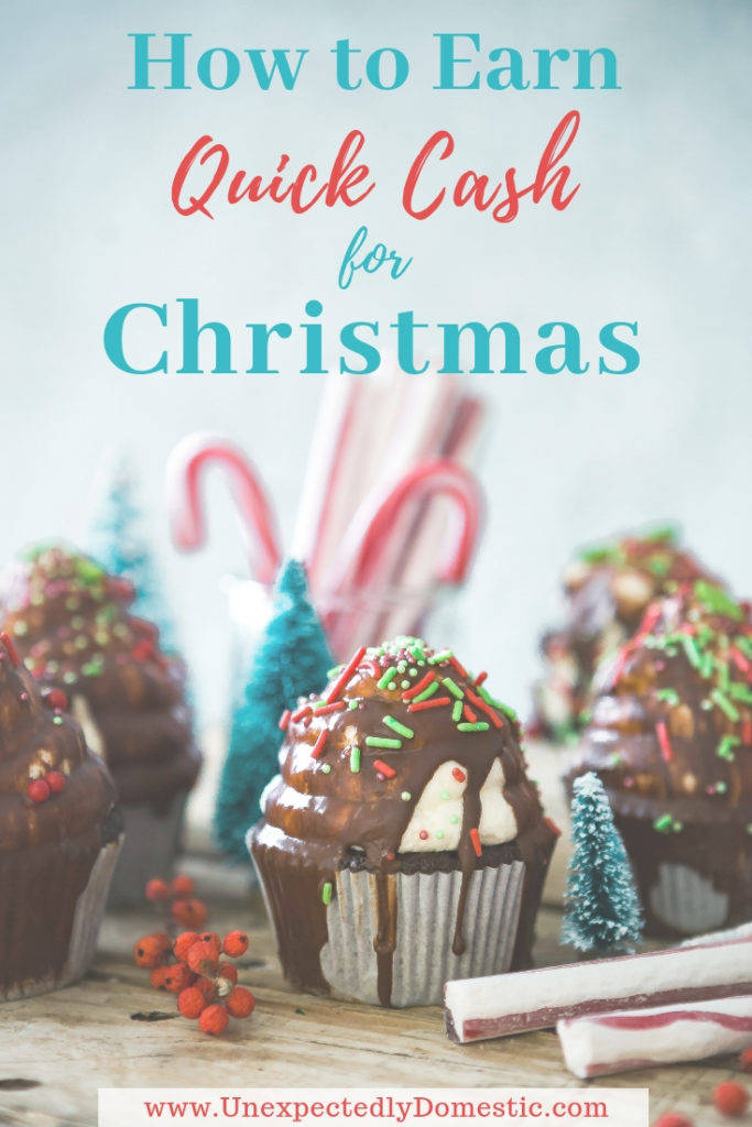 Learn how to make extra money for Christmas. These 21 easy ideas to make quick cash for the holidays will help you make money fast!