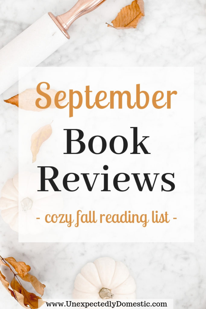 Check out this fall reading list for books to read in September and October! These cozy books are great books to read during the fall.