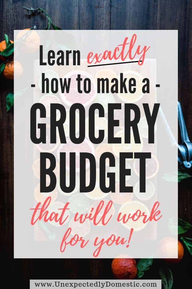 The Quickest and Easiest Way to Create a Grocery Budget (and stick to it!)