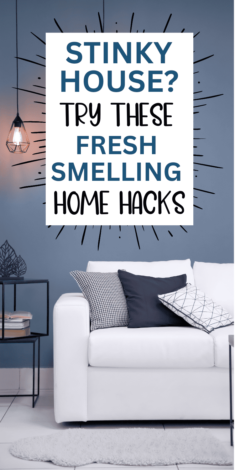 These fresh smelling home hacks will have your house smelling good all the time. Get rid of that stinky house once and for all. If you ever wondered how to make your house smell good naturally all the time, you need these diy hacks. How to make your house smell good always diy recipes with fabric softener, esssential oils, stove top simmer pots with orange peels or with cinnamon sticks, and with or without air freshener. How to make your house smell good with pets for open house or every day.