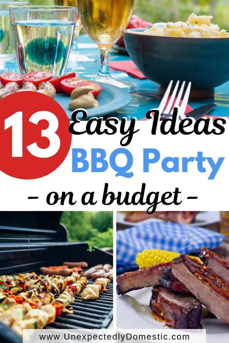 Use these cheap BBQ ideas to throw a summer cookout party on a budget. Summer entertaining can be inexpensive, even with a large group, when grilling out!