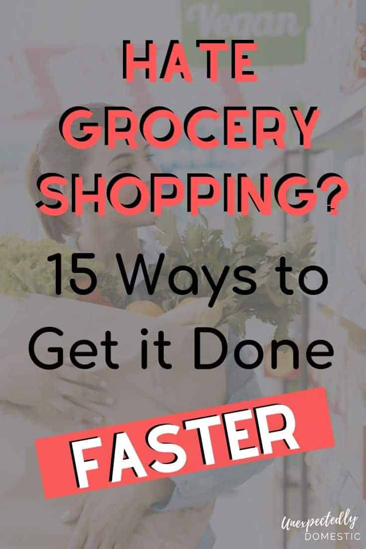 How to save time grocery shopping when you're busy! These smart shopping tips will show you how to grocery shop efficiently (and on a budget!)