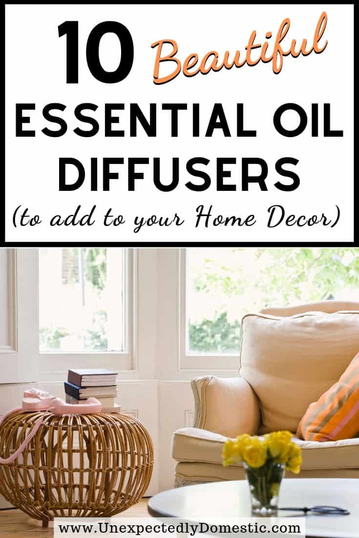 Grab a pretty essential oil diffuser so your home smells amazing all the time! These diffusers add a touch of easy elegance to your home decor.
