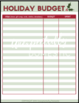 Free Christmas Budget Worksheet - Printable Budget Planner!