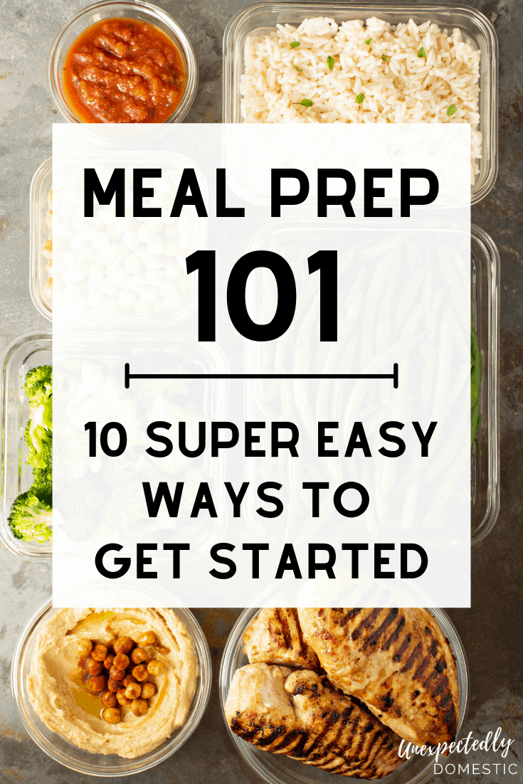 A ton of easy meal prep ideas for the week! Exactly how to to prep food for easy breakfast, lunch, or dinner, even for beginners on a tight budget!
