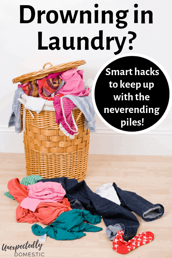Feeling overwhelmed by laundry? Here's how to do laundry faster so you can keep up with the piles and stay ahead of this never ending task.