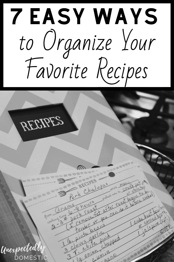 How to organize your recipes easily! Here are the best ways to organize and categorize your recipes - both paper recipes and online.