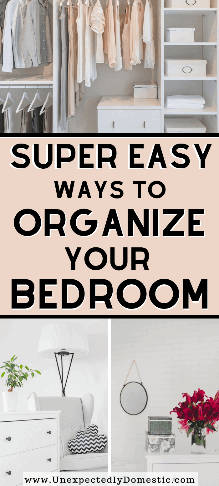 How to organize a small bedroom on a budget. Bedroom organization ideas and hacks to utilize space in your bedroom and keep it clean.