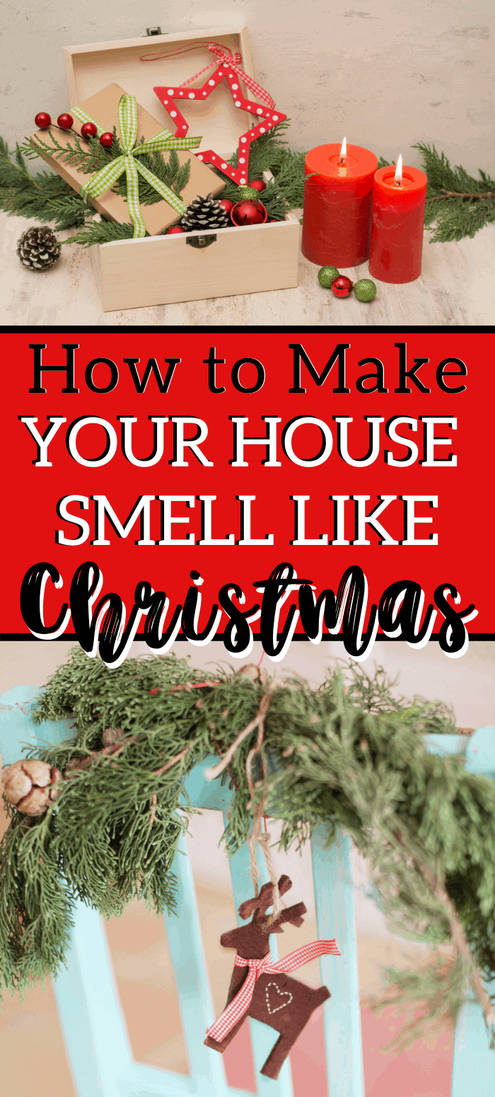 How to make your house smell like Christmas! 15 easy ways, including homemade air fresheners, potpourri, and festive Christmas essential oils.
