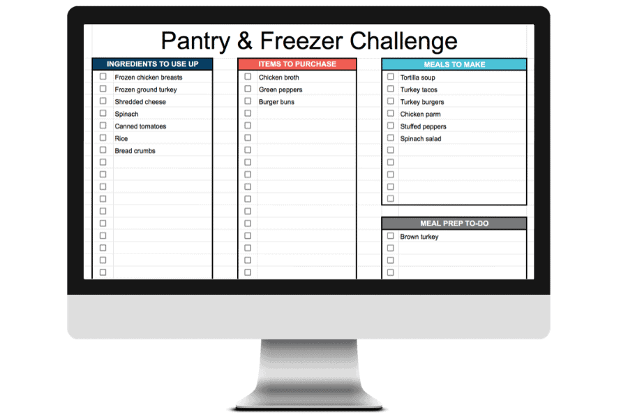 Google sheets meal planner, plus editable grocery list template! How to use a meal planning spreadsheet to plan your weekly menu in minutes.
