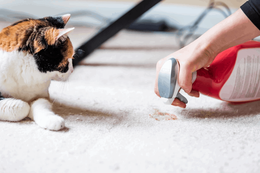 How to keep your house clean with cats and dogs! These are the best house cleaning tips for pet owners, so you can stay ahead of all that fur AND pesky pet odors.