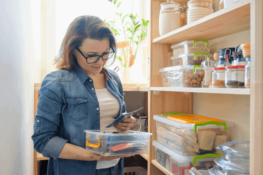 How to keep track of your pantry inventory! An easy way to create a pantry inventory, whether you prefer printable templates or a digital app.