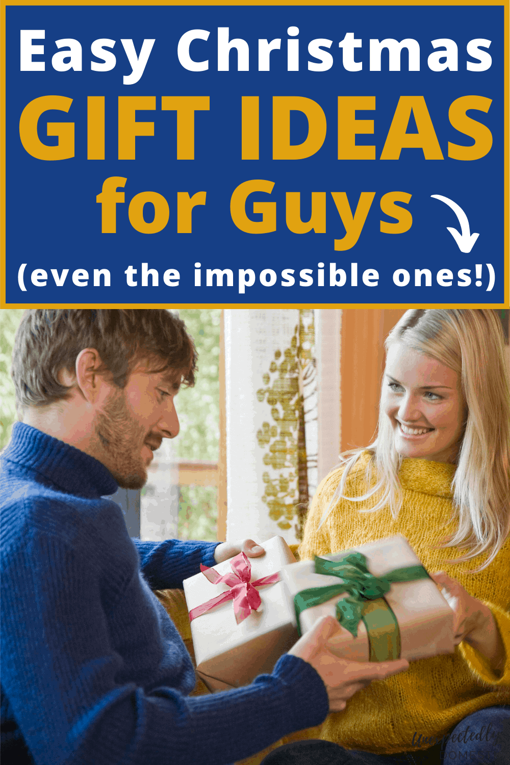 Gift ideas for guys! These creative, unique, and thoughtful gifts for men making shopping for your favorite guy easier than ever.