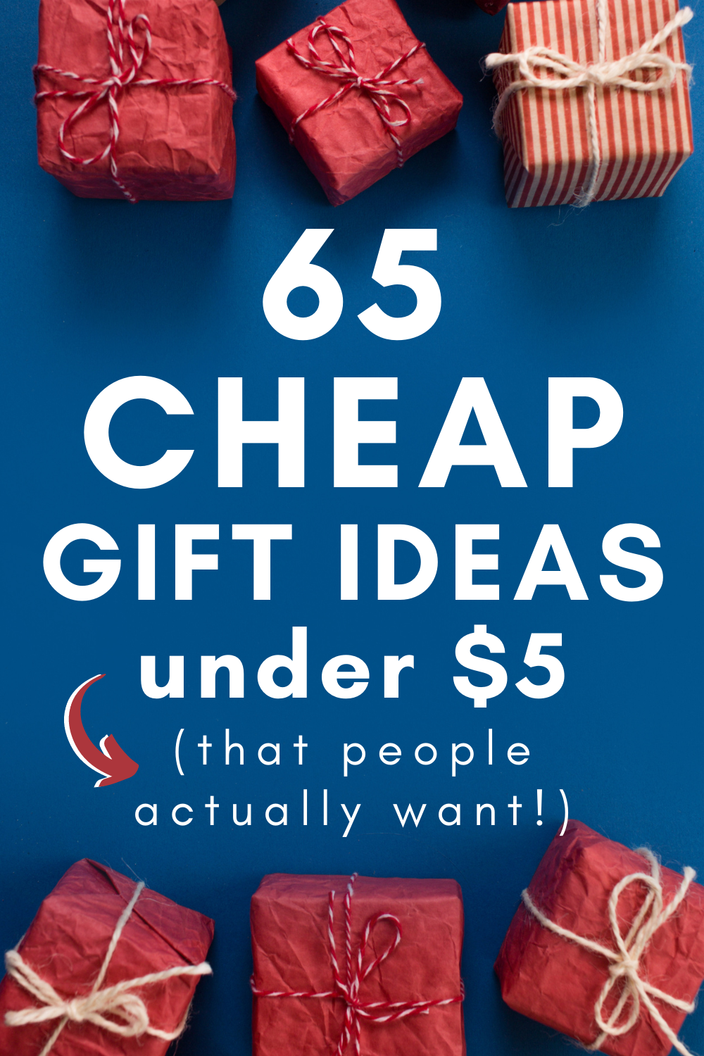 Best gifts under $5! These small cheap gift ideas are perfect for teachers, coworkers, employees, friends, or even family!