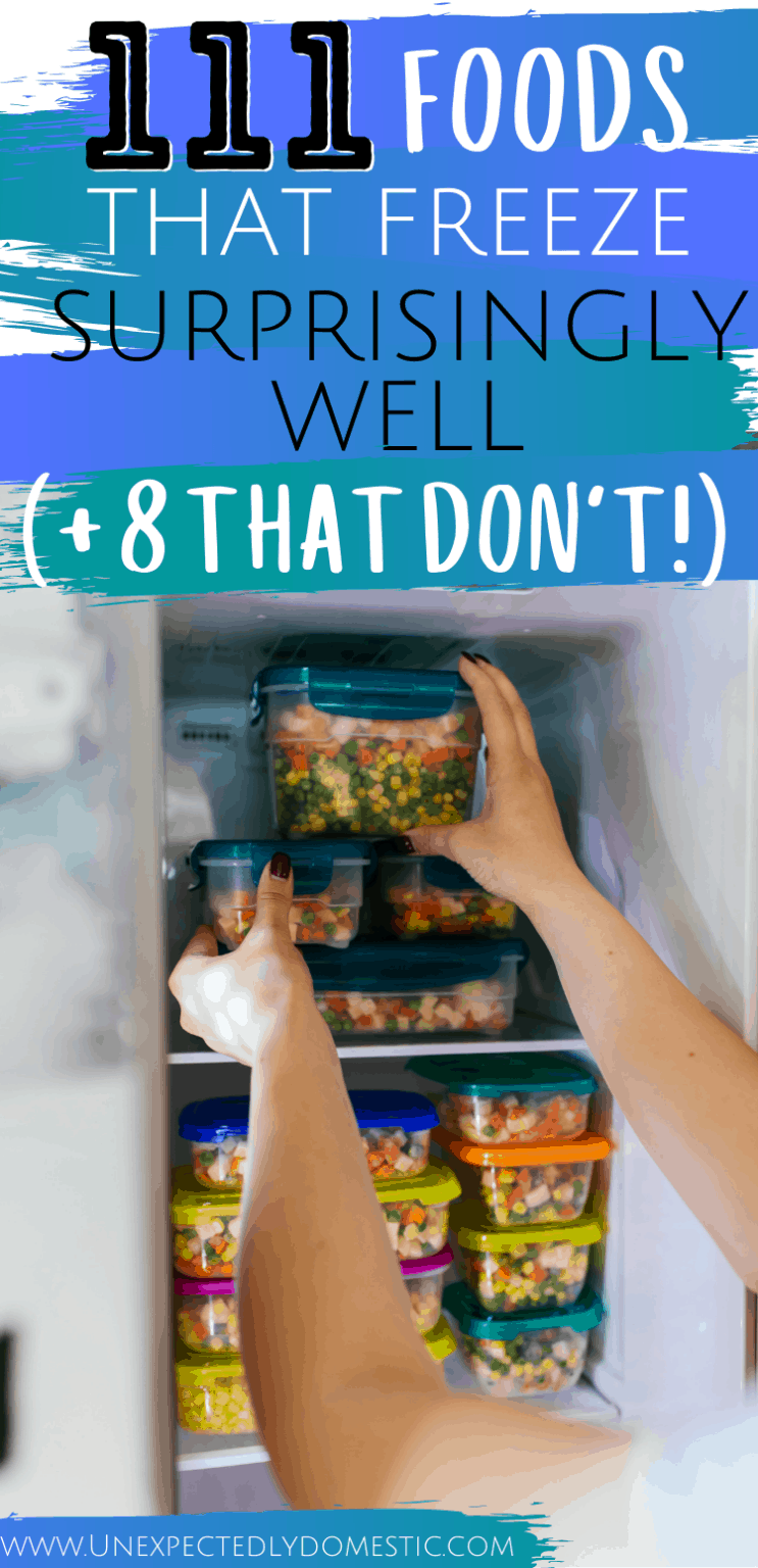 111 Foods That Freeze Surprisingly Well (and 8 that don't!)