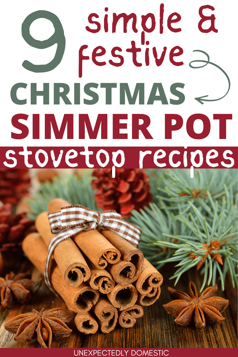 The best stovetop Christmas potpourri recipes! These festive holiday simmer pot recipes are a natural way to get the smells of Christmas in your own home - no expensive candles necessary!