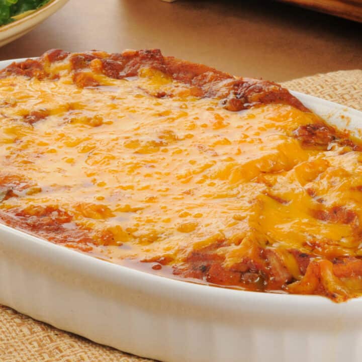 5 Ingredient Bean & Cheese Mexican Casserole