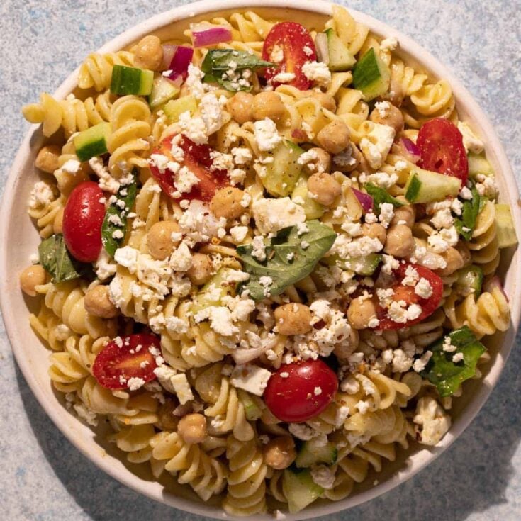 Image for Lemon Basil Chickpea Pasta Salad