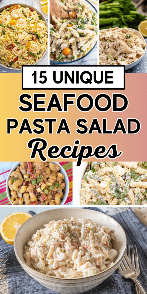 15 Refreshingly Easy Seafood Pasta Salad Recipes - Unexpectedly Domestic