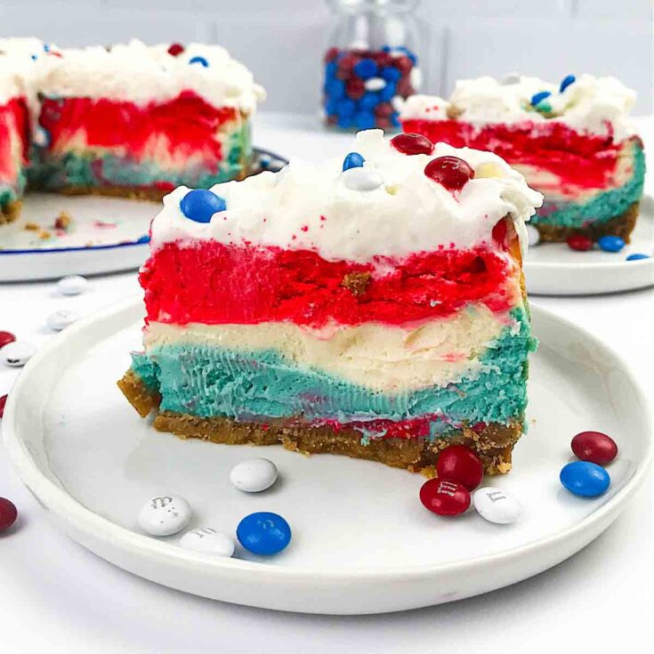 Image for Air Fryer Red, White and Blue Cheesecake