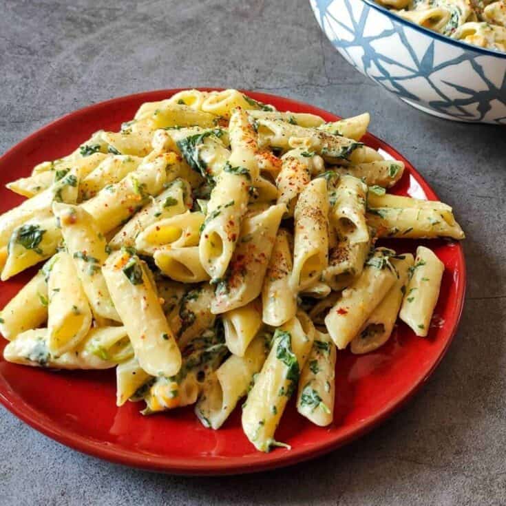 Image for Cream Cheese Pasta with Corn and Spinach