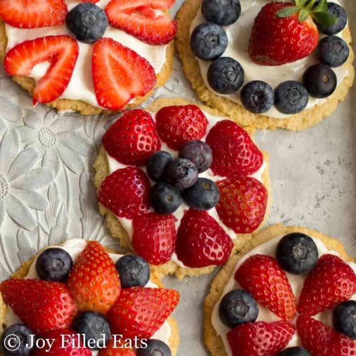 Image for Healthy Fruit Pizza Cookies 