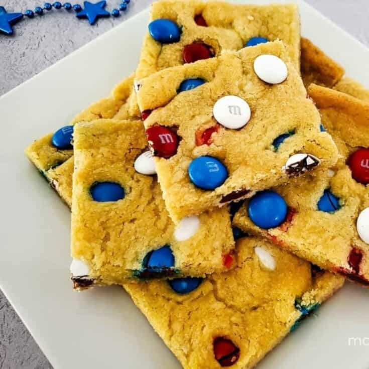 Image for 2-Ingredient M&M Cookie Bars