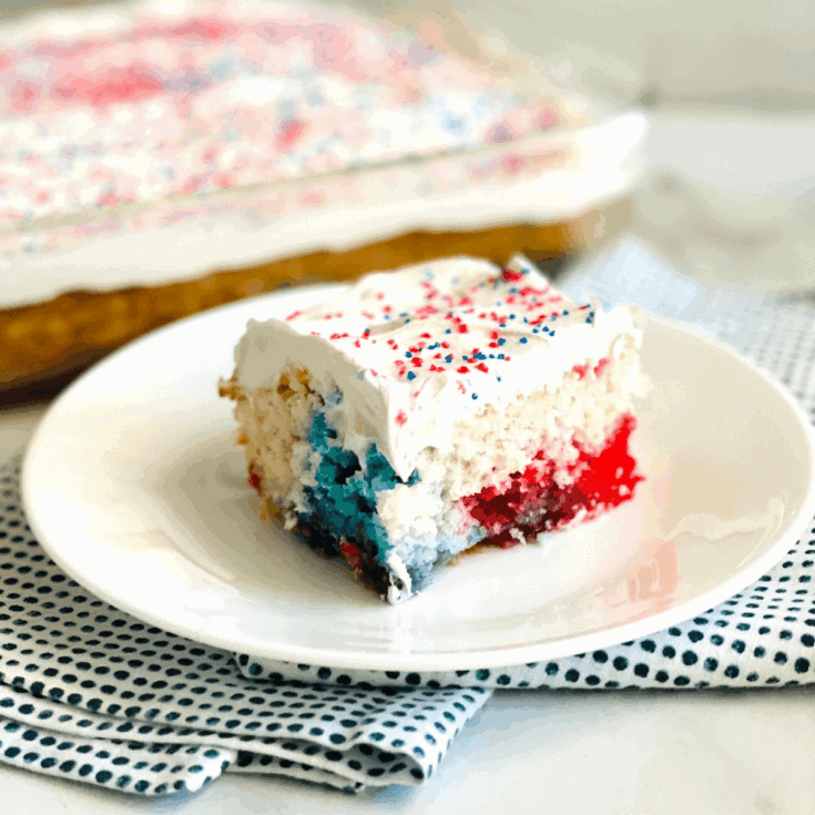 Image for Red, White, & Blue Poke Cake