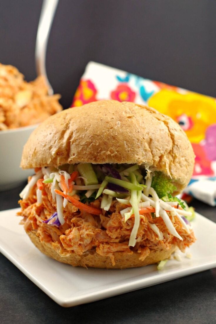 Image for No Cook Shredded Buffalo Chicken Sandwiches