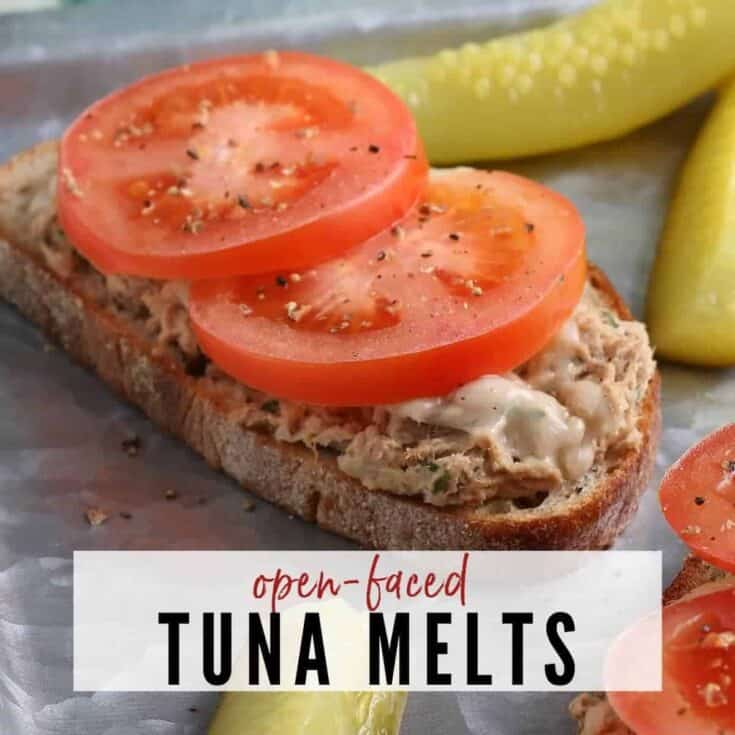 Image for Open Face Tuna Melt Sandwich