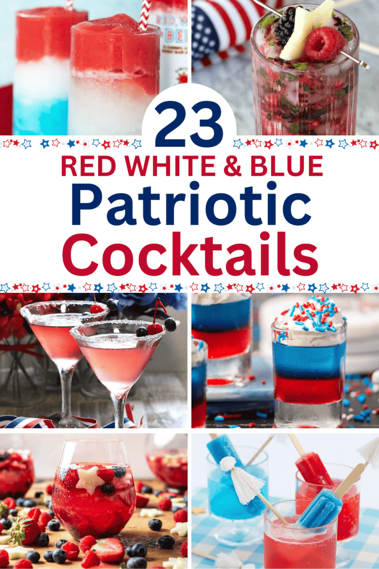 23 Easy & Festive 4th of July Cocktails (red, white, and blue drinks!)