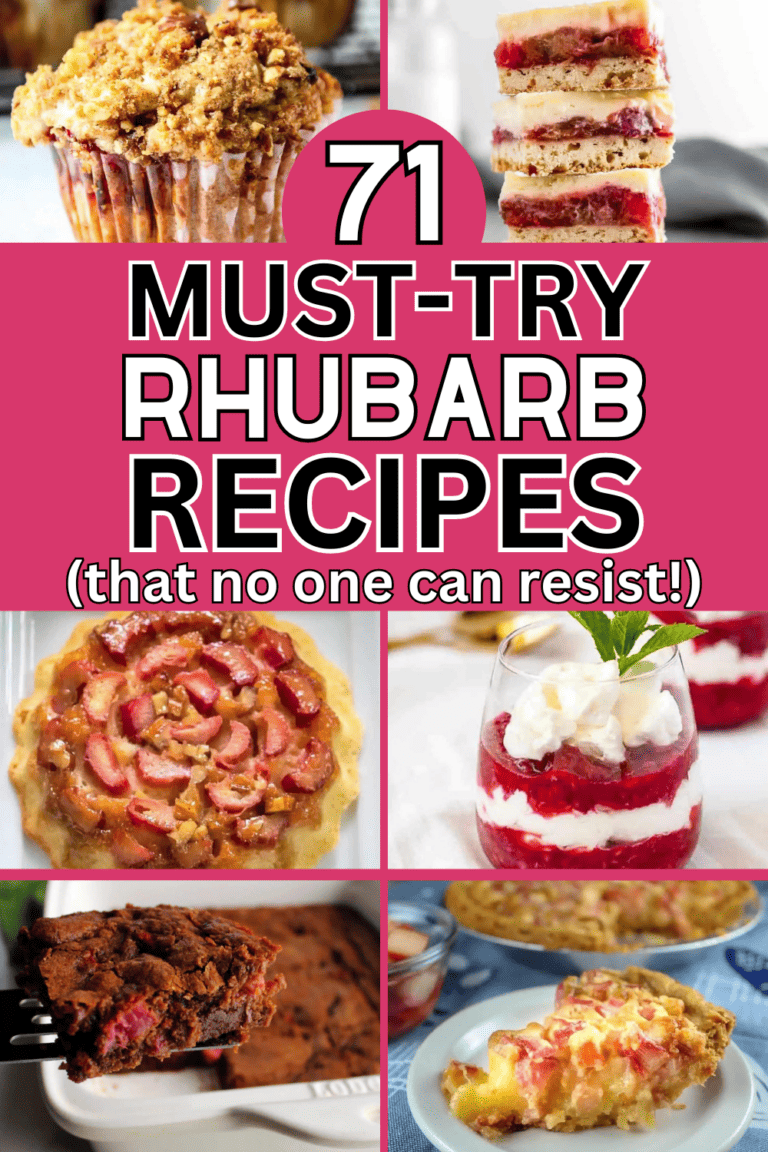 71 Mouth-Watering Rhubarb Recipes to Satisfy Your Cravings