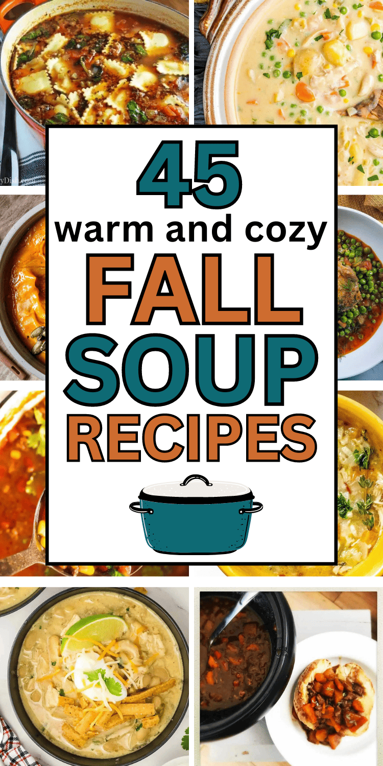The best cozy autumn soup recipes! Hearty fall soup ideas easy recipes, easy autumn soup recipes, easy fall soup recipes healthy, autumn soup recipes healthy, fall soups and stews comfort foods healthy, fall soups and stews healthy vegetarian, best soup recipes ever homemade, easy fall dinner ideas soup, best slow cooker soup recipes healthy, fall soup stew recipes, best fall stew recipes, fall stew recipes vegetarian, hearty soup recipes comfort foods, fall stew recipes crock pot cold weather.