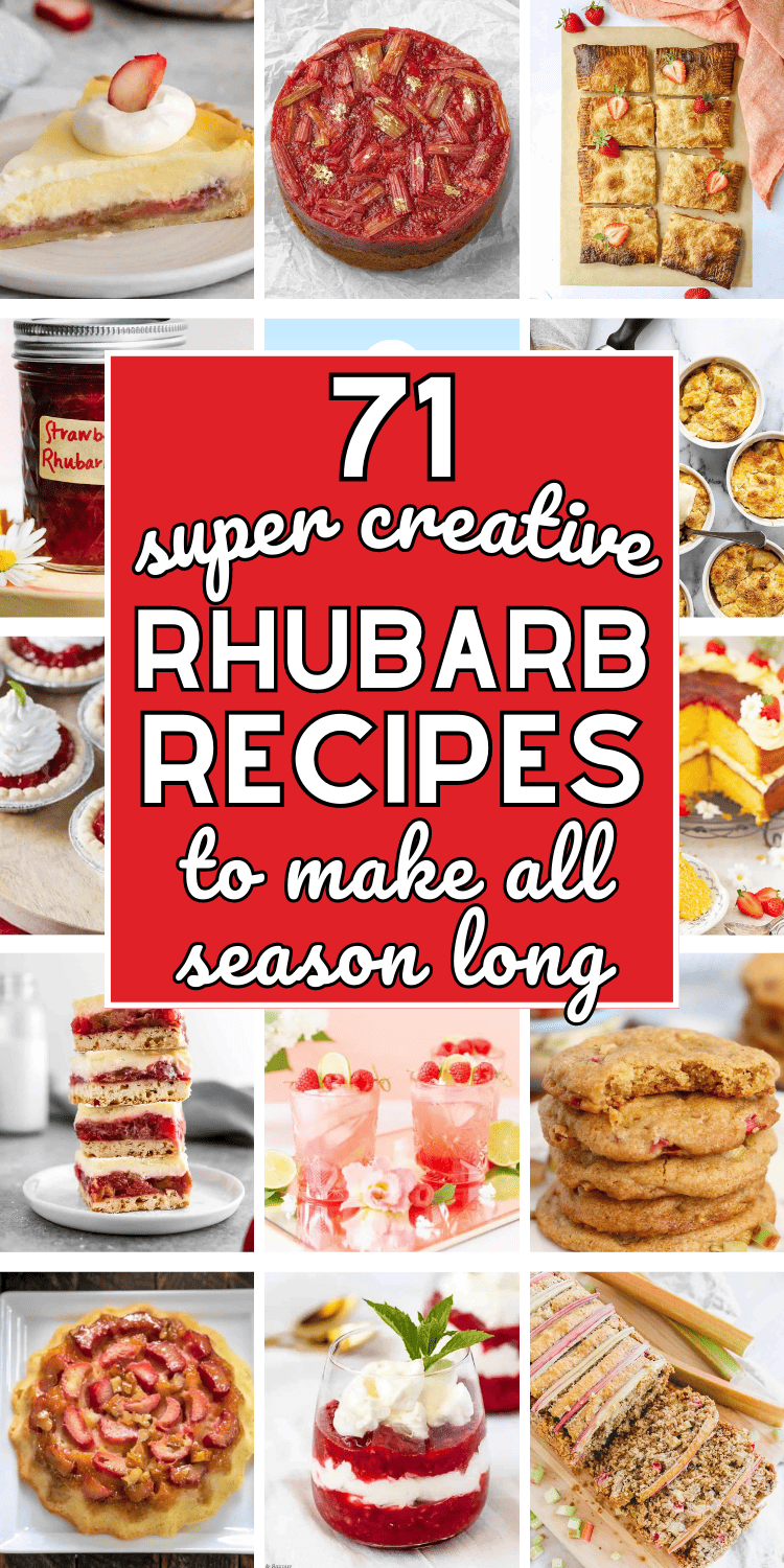 The best quick and easy rhubarb recipes! Everyone will rave about these easy rhubarb recipes desserts. Easy rhubarb recipes healthy, healthy rhubarb recipes savory, ways to use up rhubarb, strawberry rhubarb dessert recipes, easy rhubarb dessert recipes, rhubarb crisp with crumble topping, rhubarb dump cake recipes, easy strawberry rhubarb pie with crumble top, rhubarb pie using frozen rhubarb, easy upside down rhubarb cake recipe, rhubarb pie recipe desserts, easy rhubarb bars recipes.