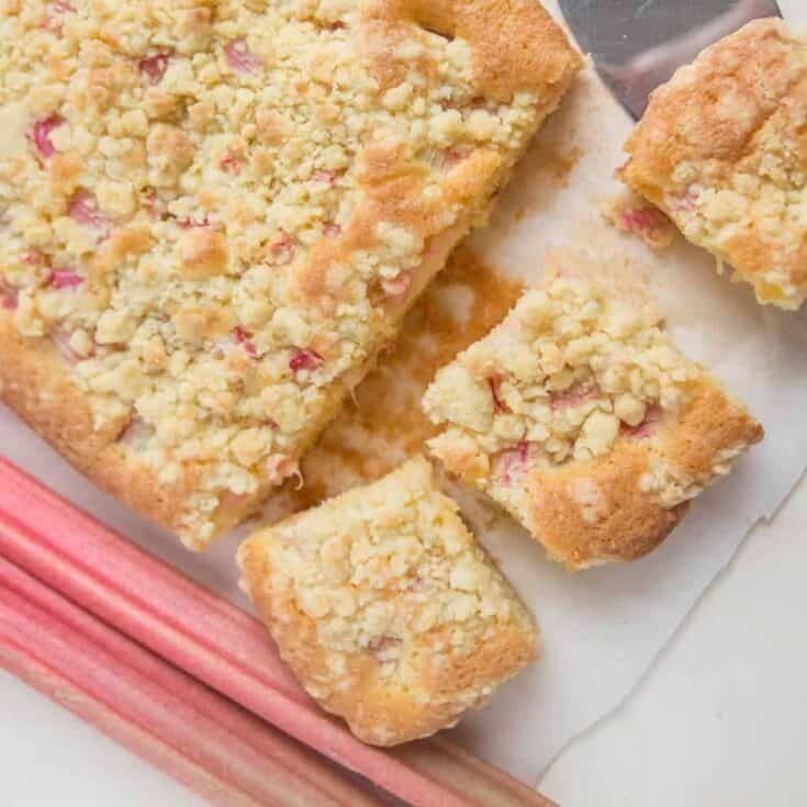 Image for Easy Rhubarb Crumble Traybake