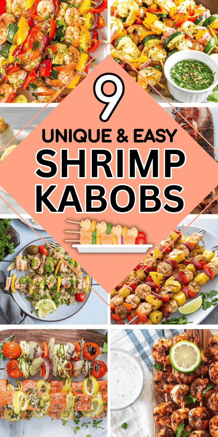 You'll make these easy shrimp kabob recipes on the grill all summer long! Shrimp kebabs on the grill are quick and easy healthy summer dinners. Easy shrimp kabobs on the grill, steak and shrimp kabobs on the grill skewers, grilled shrimp kabob recipes, marinade for shrimp kabobs, how to grill shish kabobs, marinated shrimp steak skewers recipes, shrimp shish kabobs marinade recipes, chicken and shrimp kabobs on the grill, easy teriyaki shrimp kabobs on the grill marinade recipes, shrimp skewers.