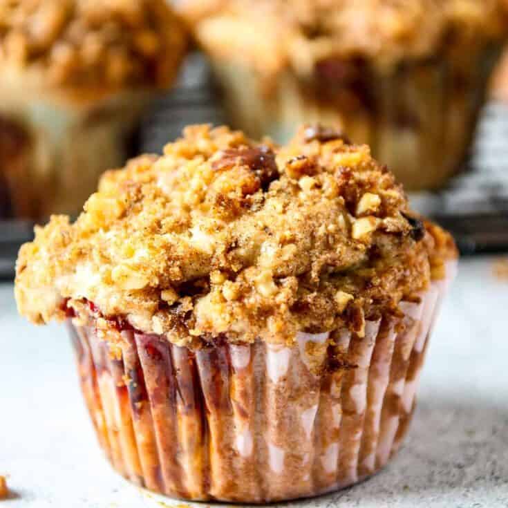 Image for Strawberry Rhubarb Muffins (Streusel Topped)