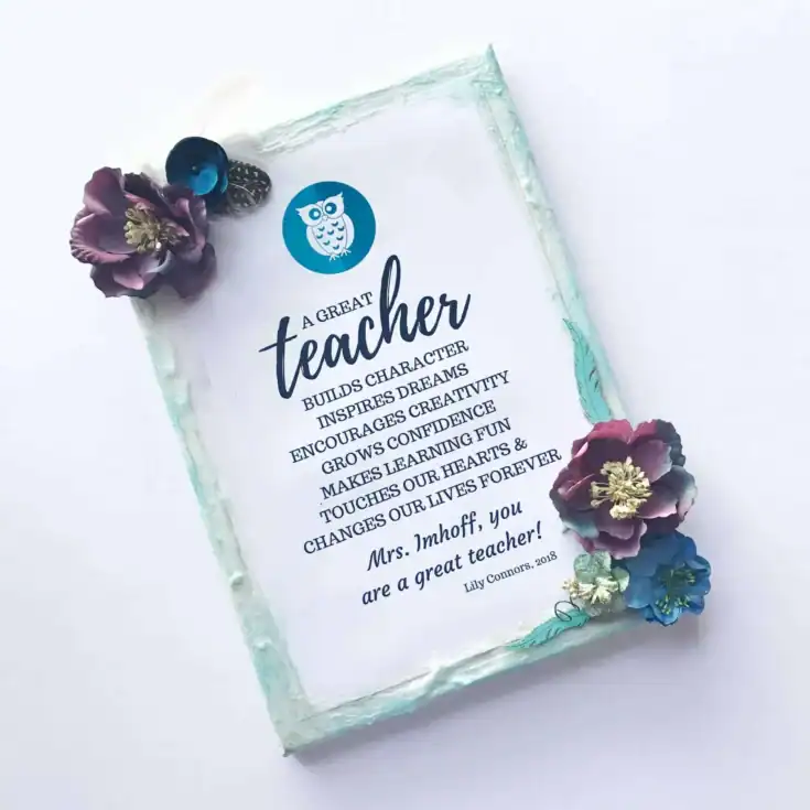 Image for DIY Teacher Quote Canvas