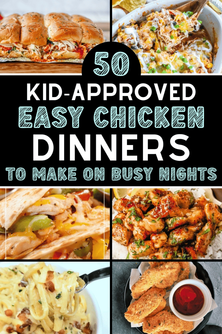 50 Quick & Easy Weeknight Chicken Dinners for Families (on a budget!)