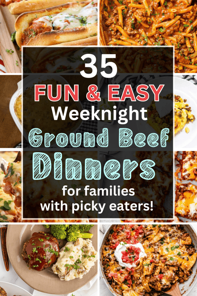 35 Easy Weeknight Dinners with Ground Beef (quick, kidfriendly meals!)