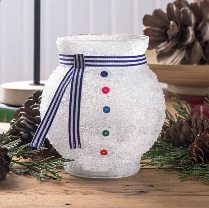 Image for Epsom Salt Snowman Candle Holder