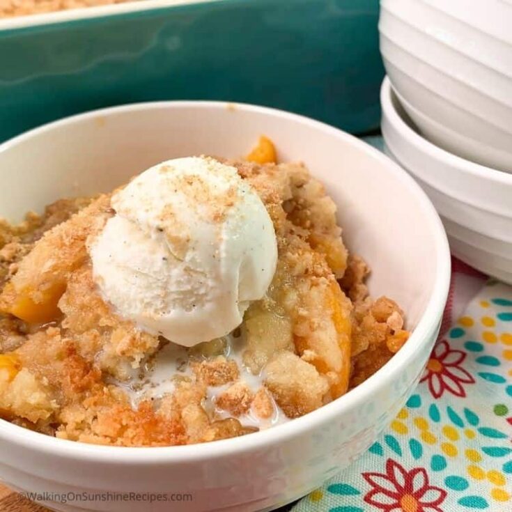 Image for Cinnamon Toast Crunch Peach Dump Cake