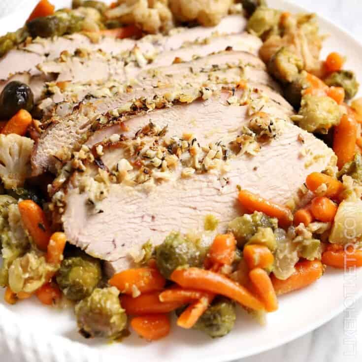 Image for One Pan Buttered Turkey Breast with Veggies