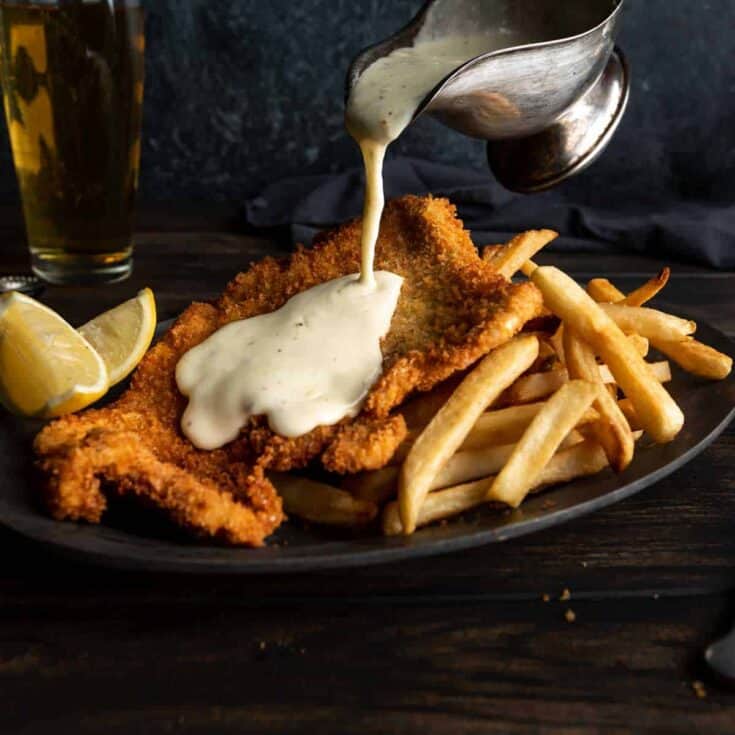 Image for Crispy German Schnitzel with Fondue Schnitzel Sauce