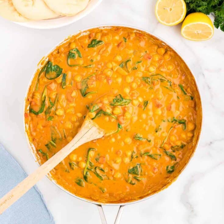 Image for Chickpea Spinach Curry